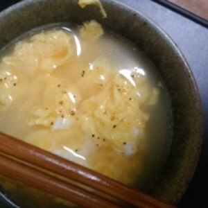 香味ペーストで♪たまごスープ